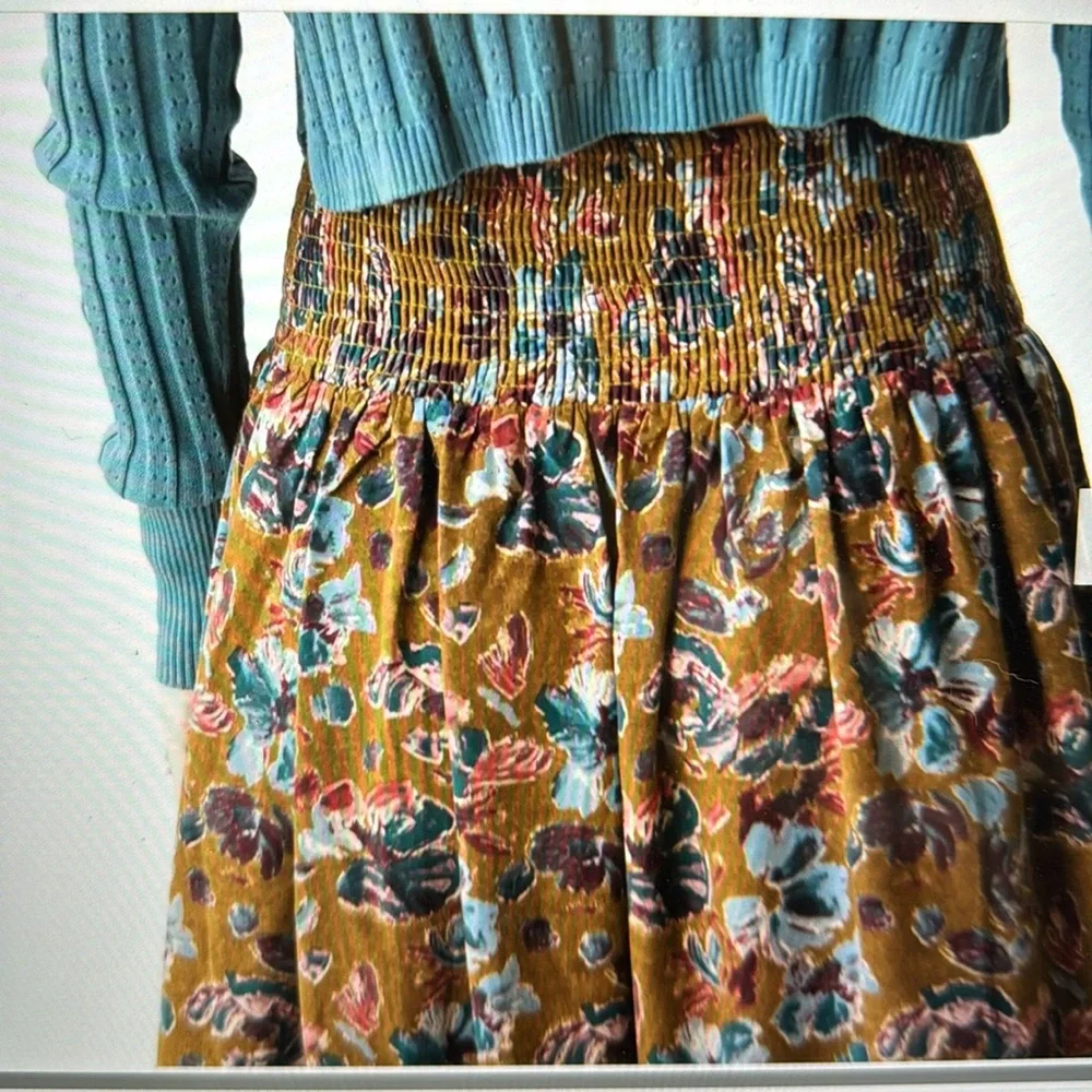 Natural Life Olive Floral Maxi Dress - Picture 3 of 5